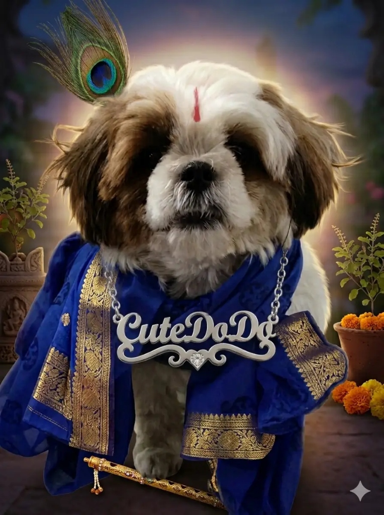 Dodo in royal silk attire